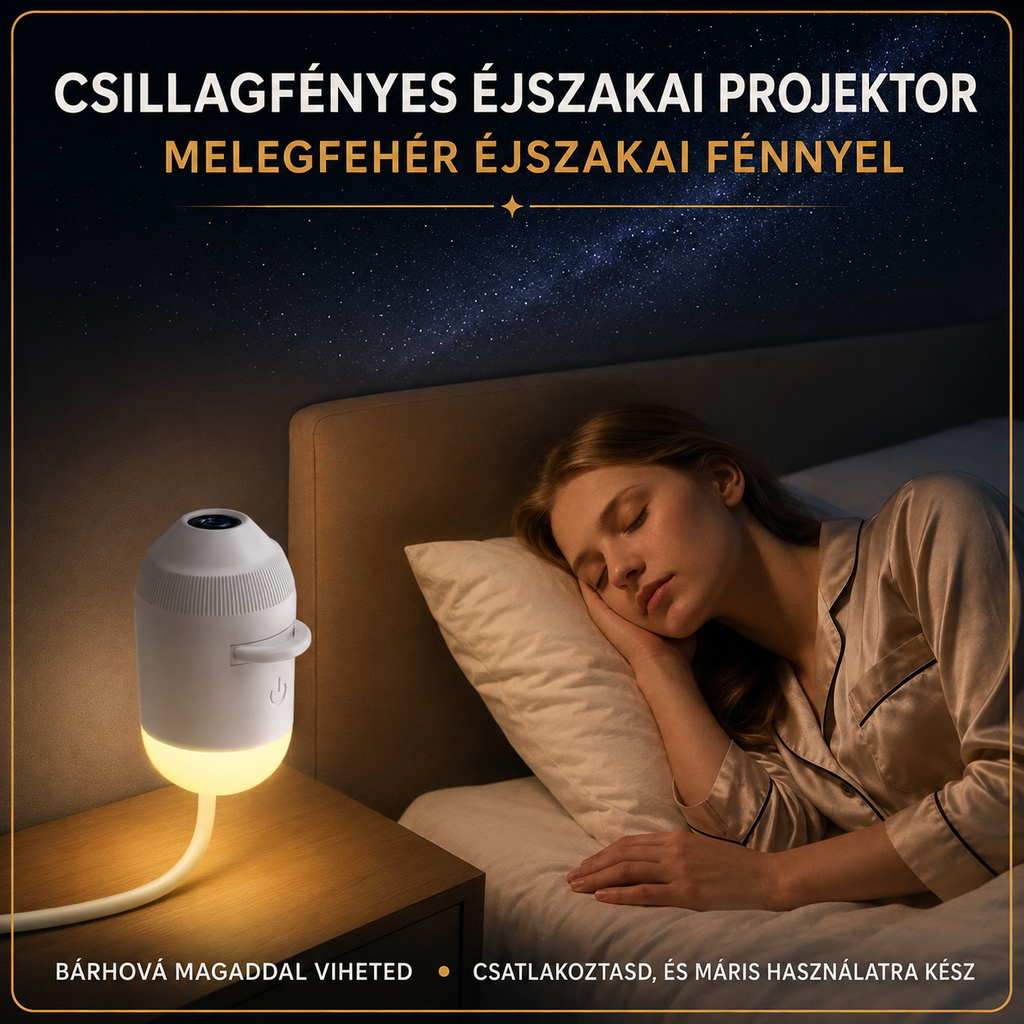 ÉgboltVarázs 2 az 1-ben galaxisprojektor és éjszakai fény