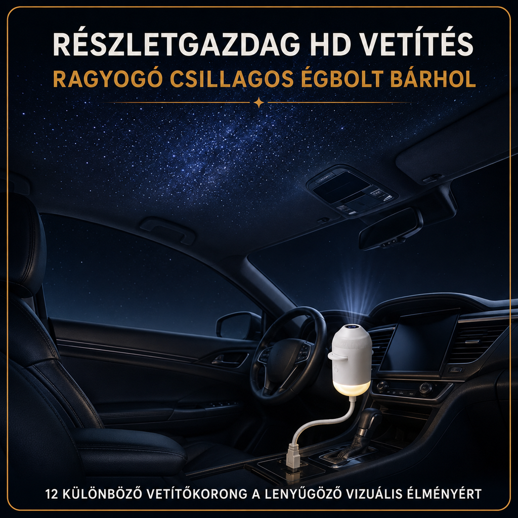 ÉgboltVarázs 2 az 1-ben galaxisprojektor és éjszakai fény